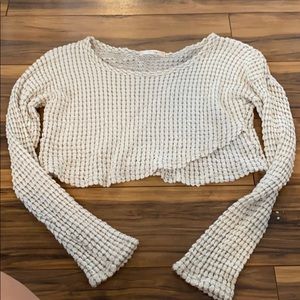 Crop soft sweater